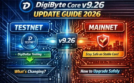 DigiByte Core v9.26 Update Guide (2026): What It Is, Testnet vs Mainnet, and How to Upgrade Safely