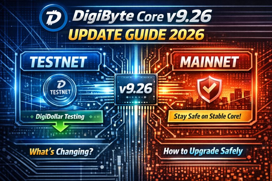 DigiByte Core v9.26 Update Guide (2026): What It Is, Testnet vs Mainnet, and How to Upgrade Safely