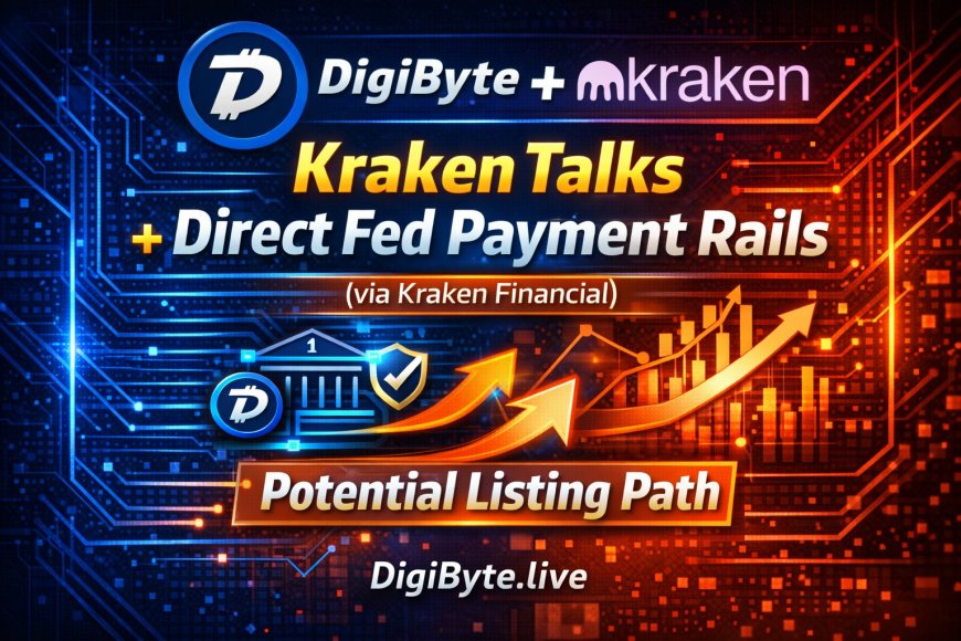 DigiByte x Kraken: Listing Talks Get Real — And Kraken’s New Fed Payment Access Could Be a Game Changer